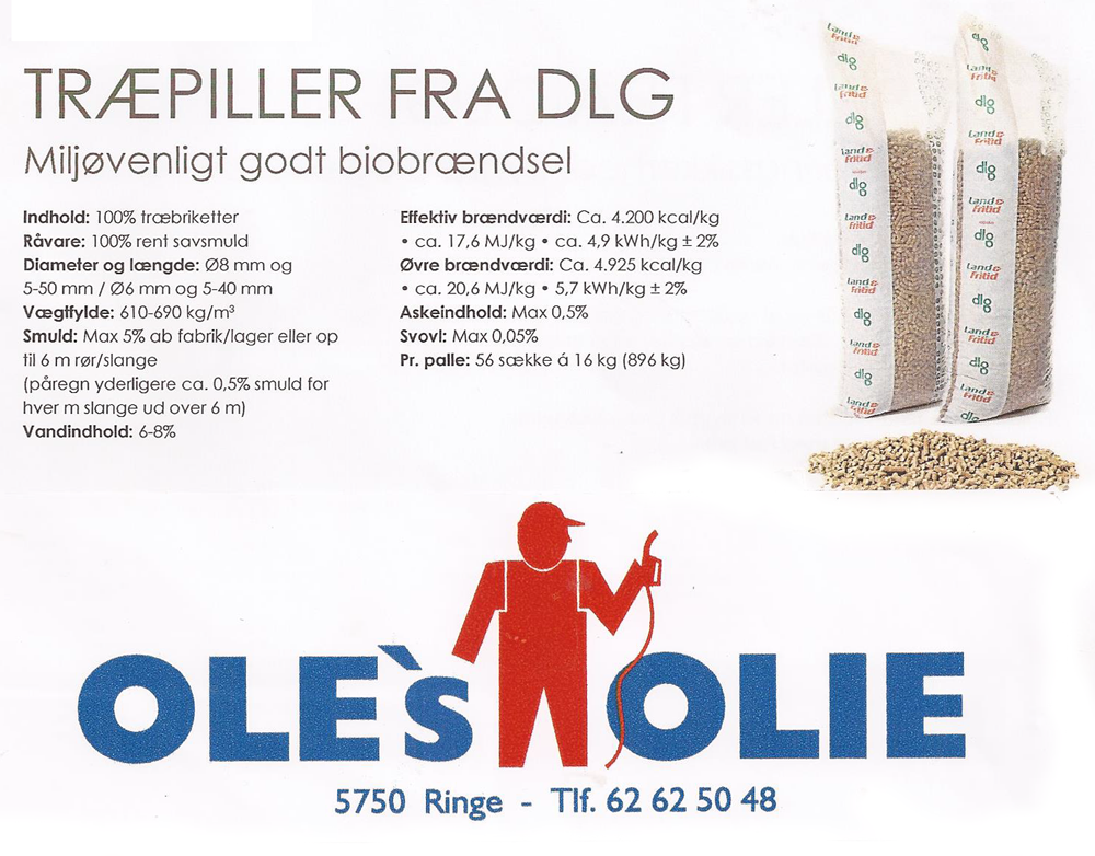 Miljøvenlige træpiller fra DLG